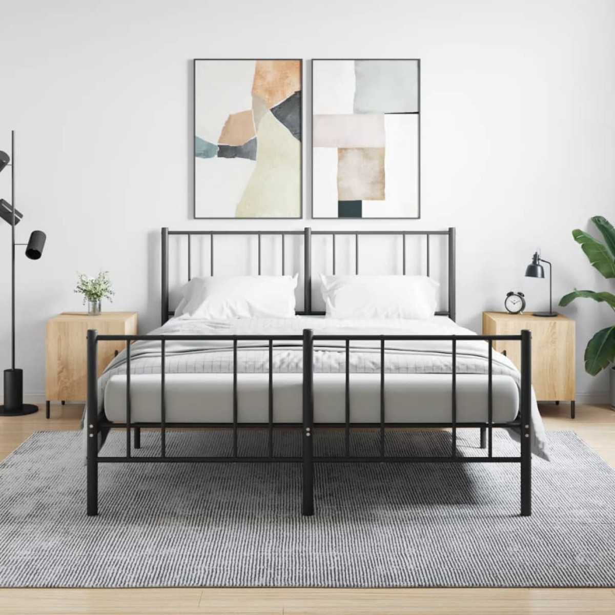 vidaXL Κομοδίνα 2 τεμ. Sonoma Δρυς 40x40x50 εκ. από Επεξεργασμένο Ξύλο