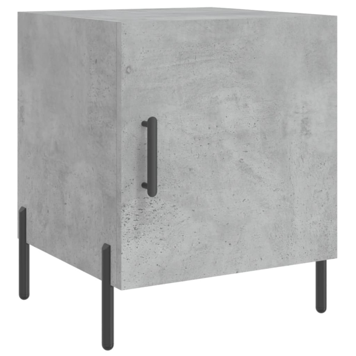 vidaXL Κομοδίνα 2 τεμ. Γκρι Σκυροδέμ. 40 x 40 x 50 από Επεξεργ. Ξύλο