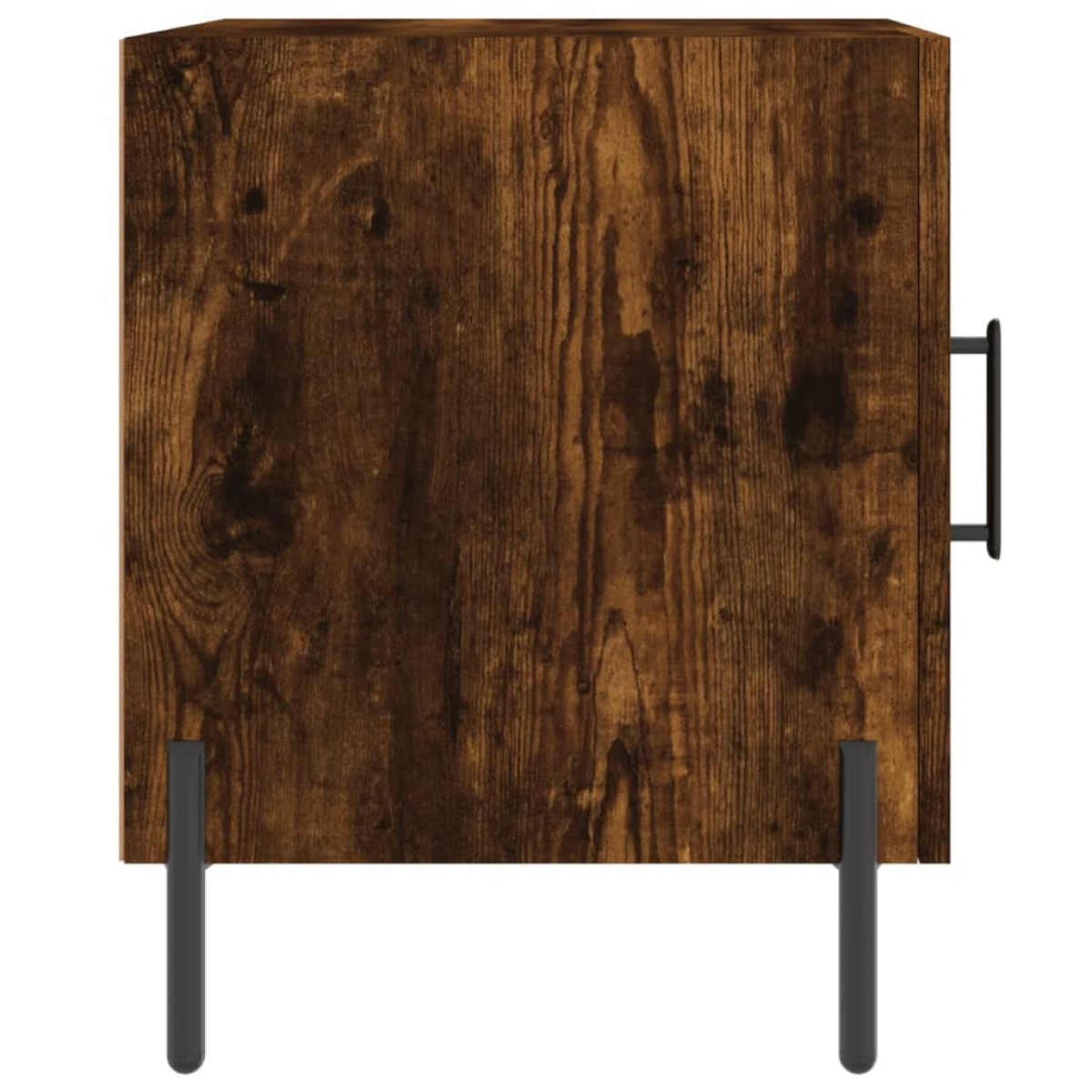 vidaXL Κομοδίνο Καπνιστή Δρυς 40 x 40 x 50 εκ. από Επεξεργασμένο Ξύλο