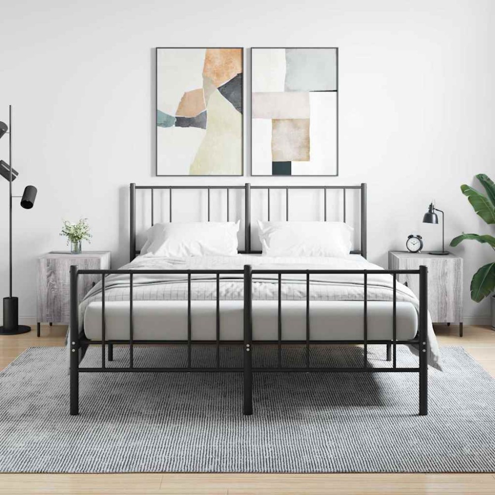 vidaXL Κομοδίνα 2 τεμ. Γκρι Sonoma 40 x 40 x 50 εκ. από Επεξεργ. Ξύλο