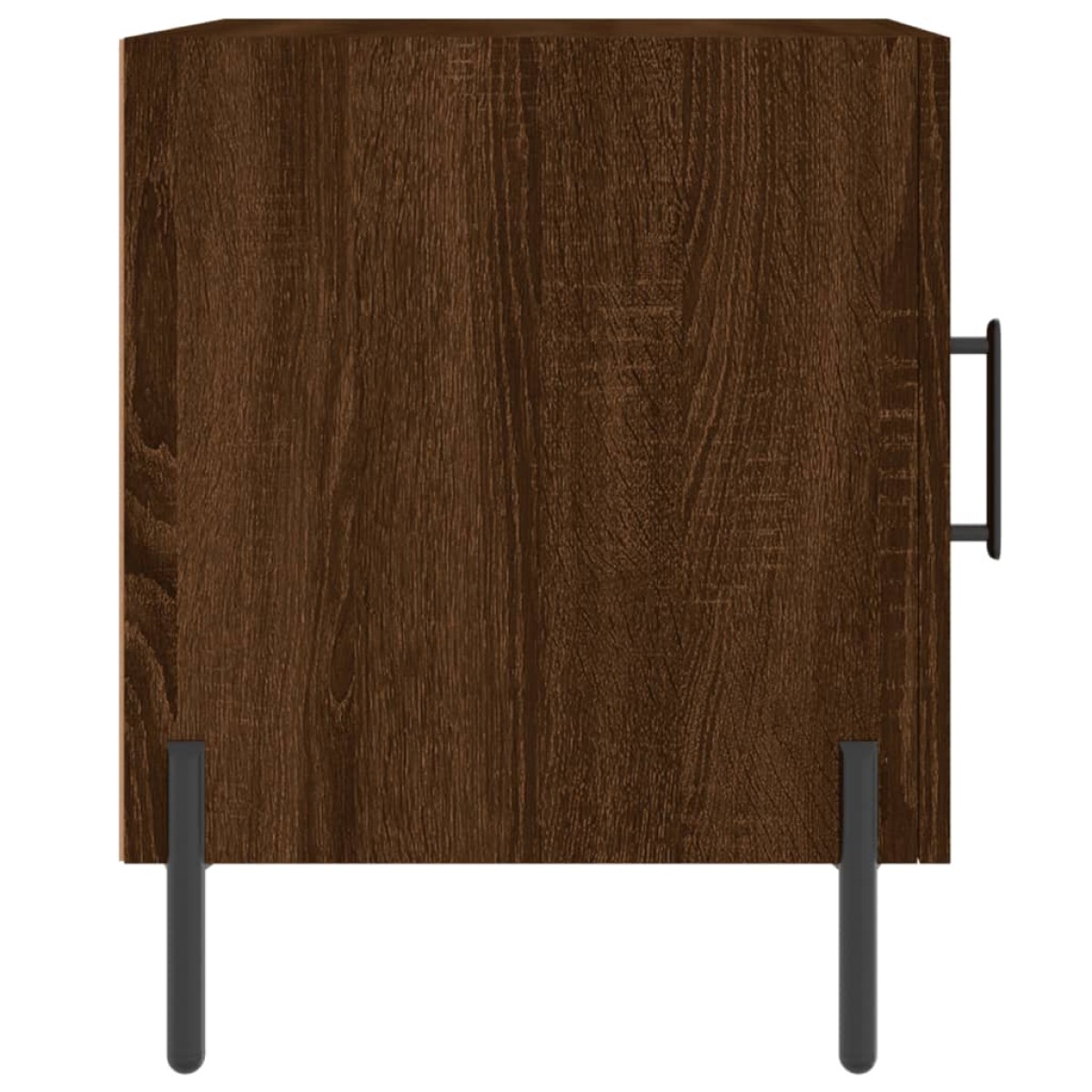 vidaXL Κομοδίνα 2 τεμ. Καφέ Δρυς 40 x 40 x 50 εκ. από Επεξεργ. Ξύλο