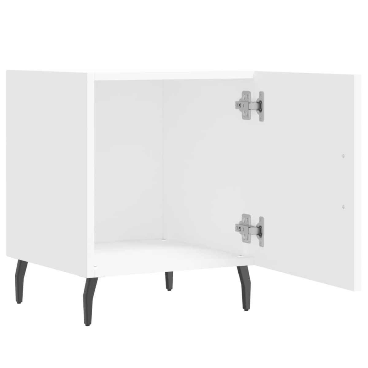 vidaXL Κομοδίνα 2 τεμ. Λευκά 40 x 40 x 50 εκ. από Επεξεργασμένο Ξύλο