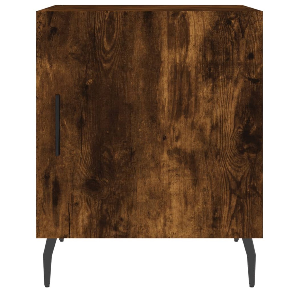 vidaXL Κομοδίνα 2 τεμ. Καπνιστή Δρυς 40x40x50 εκ. από Επεξεργ. Ξύλο