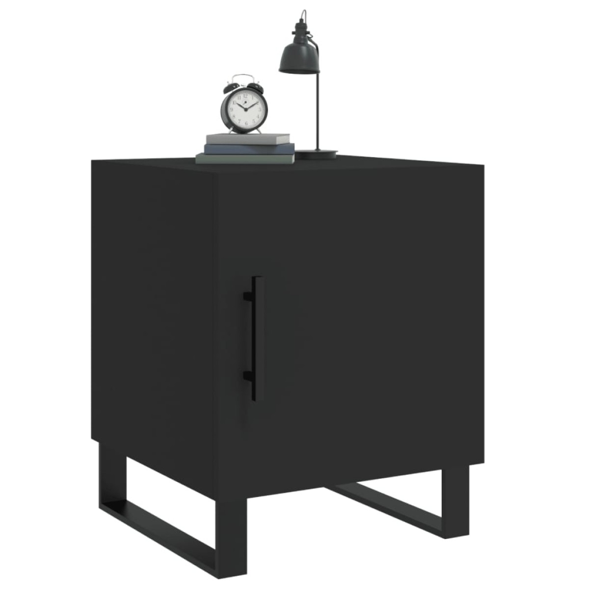 vidaXL Κομοδίνα 2 τεμ. Μαύρα 40 x 40 x 50 εκ. από Επεξεργασμένο Ξύλο