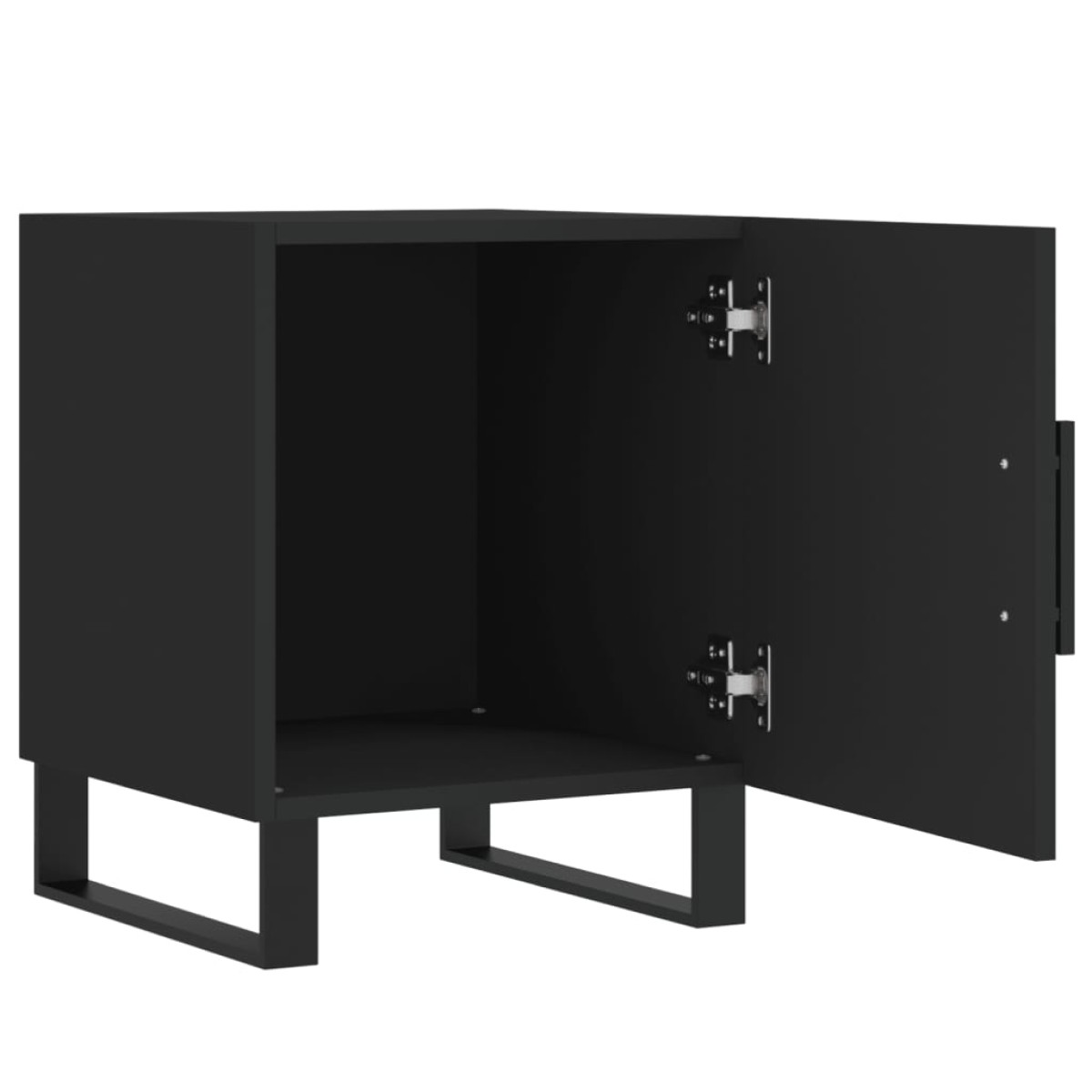 vidaXL Κομοδίνα 2 τεμ. Μαύρα 40 x 40 x 50 εκ. από Επεξεργασμένο Ξύλο