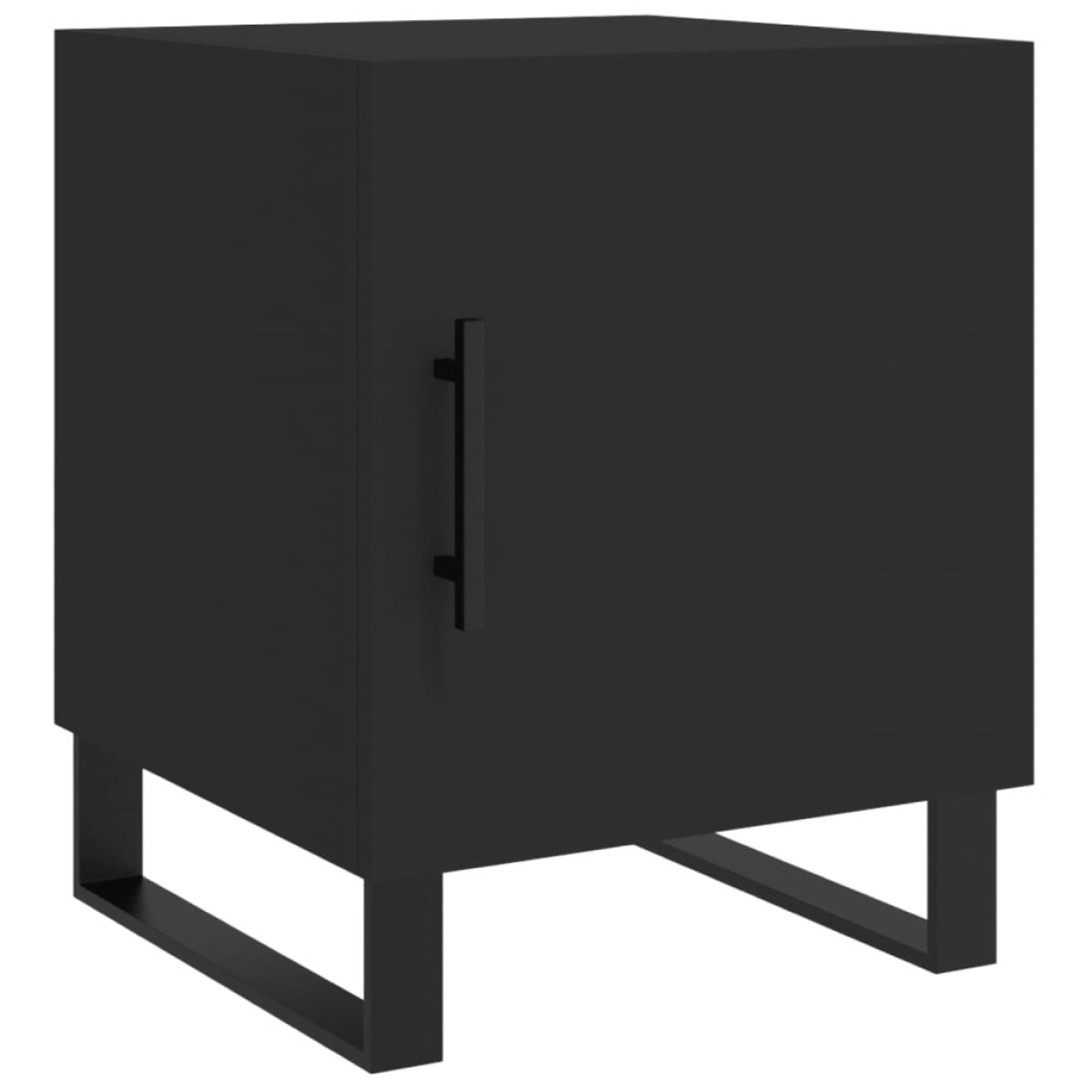 vidaXL Κομοδίνα 2 τεμ. Μαύρα 40 x 40 x 50 εκ. από Επεξεργασμένο Ξύλο