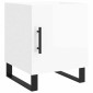 vidaXL Κομοδίνα 2 τεμ. Γυαλ. Λευκό 40 x 40 x 50 εκ. από Επεξεργ. Ξύλο