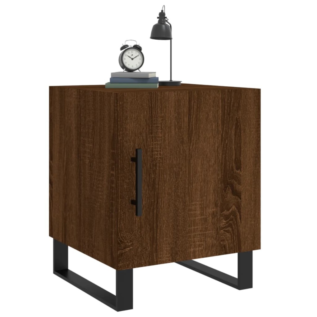 vidaXL Κομοδίνα 2 τεμ. Καφέ Δρυς 40 x 40 x 50 εκ. από Επεξεργ. Ξύλο