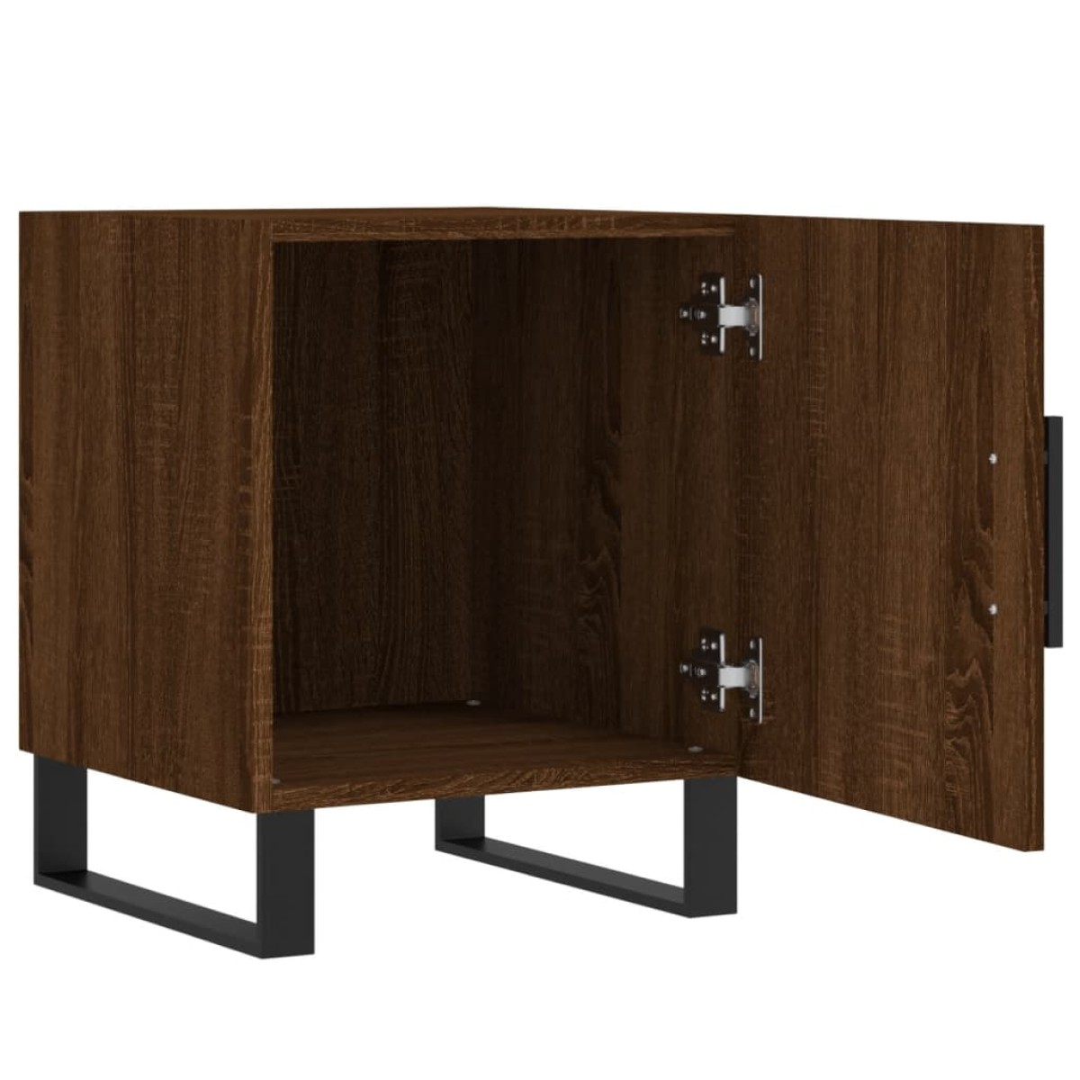 vidaXL Κομοδίνα 2 τεμ. Καφέ Δρυς 40 x 40 x 50 εκ. από Επεξεργ. Ξύλο