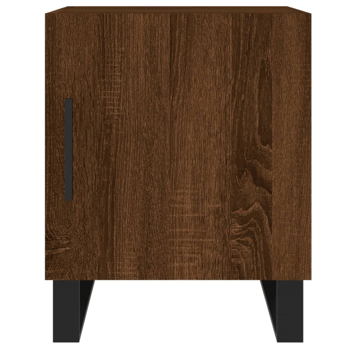 vidaXL Κομοδίνα 2 τεμ. Καφέ Δρυς 40 x 40 x 50 εκ. από Επεξεργ. Ξύλο
