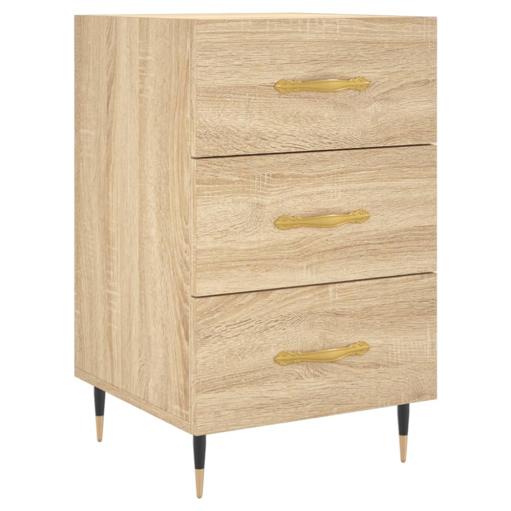 vidaXL Κομοδίνο Sonoma Δρυς 40 x 40 x 66 εκ. από Επεξεργασμένο Ξύλο