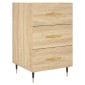 vidaXL Κομοδίνο Sonoma Δρυς 40 x 40 x 66 εκ. από Επεξεργασμένο Ξύλο