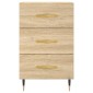 vidaXL Κομοδίνο Sonoma Δρυς 40 x 40 x 66 εκ. από Επεξεργασμένο Ξύλο