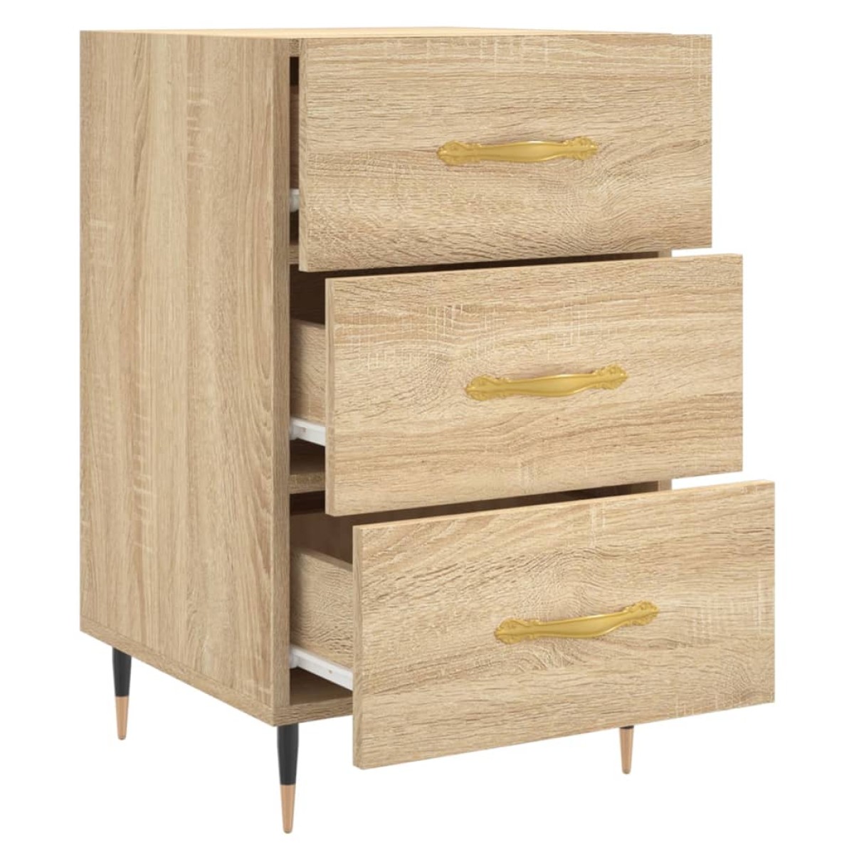 vidaXL Κομοδίνο Sonoma Δρυς 40 x 40 x 66 εκ. από Επεξεργασμένο Ξύλο