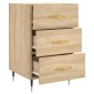 vidaXL Κομοδίνο Sonoma Δρυς 40 x 40 x 66 εκ. από Επεξεργασμένο Ξύλο