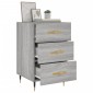 vidaXL Κομοδίνο Γκρι Sonoma 40 x 40 x 66 εκ. από Επεξεργασμένο Ξύλο