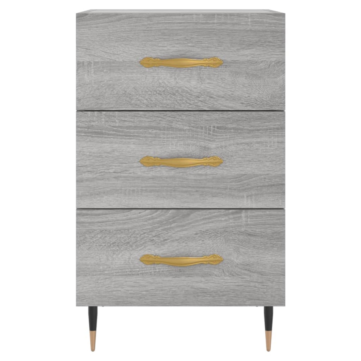 vidaXL Κομοδίνο Γκρι Sonoma 40 x 40 x 66 εκ. από Επεξεργασμένο Ξύλο