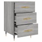 vidaXL Κομοδίνο Γκρι Sonoma 40 x 40 x 66 εκ. από Επεξεργασμένο Ξύλο
