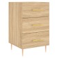 vidaXL Κομοδίνο Sonoma Δρυς 40 x 40 x 66 εκ. από Επεξεργασμένο Ξύλο