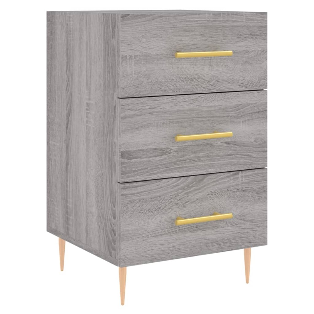 vidaXL Κομοδίνο Γκρι Sonoma 40 x 40 x 66 εκ. από Επεξεργασμένο Ξύλο