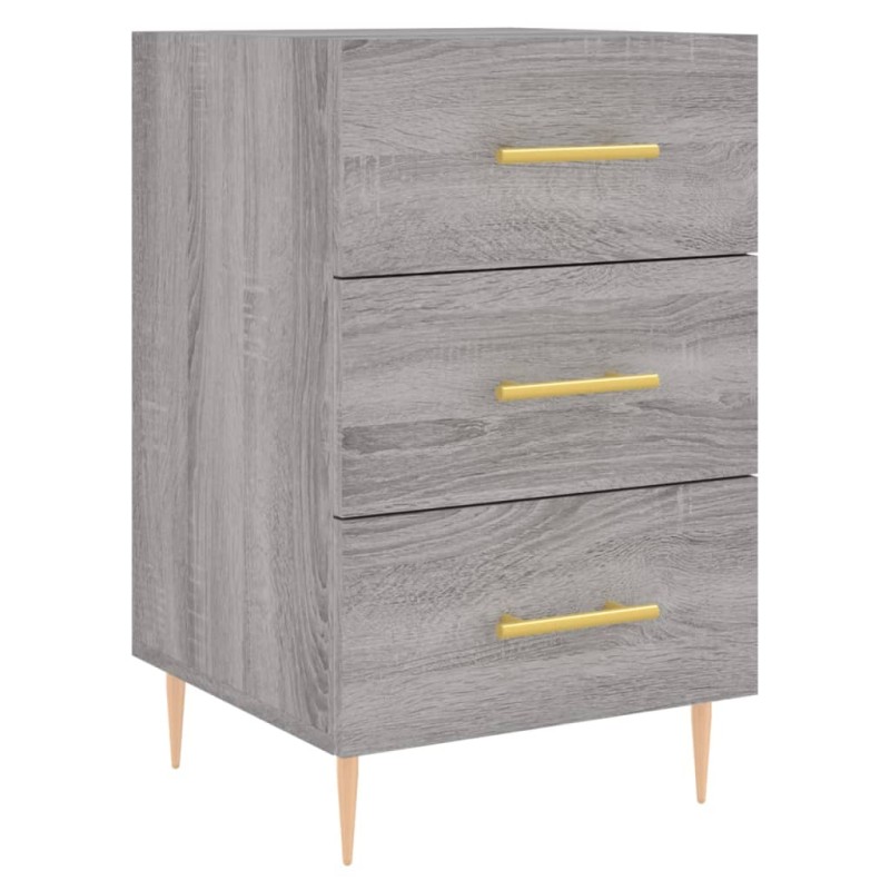 vidaXL Κομοδίνο Γκρι Sonoma 40 x 40 x 66 εκ. από Επεξεργασμένο Ξύλο