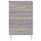 vidaXL Κομοδίνο Γκρι Sonoma 40 x 40 x 66 εκ. από Επεξεργασμένο Ξύλο