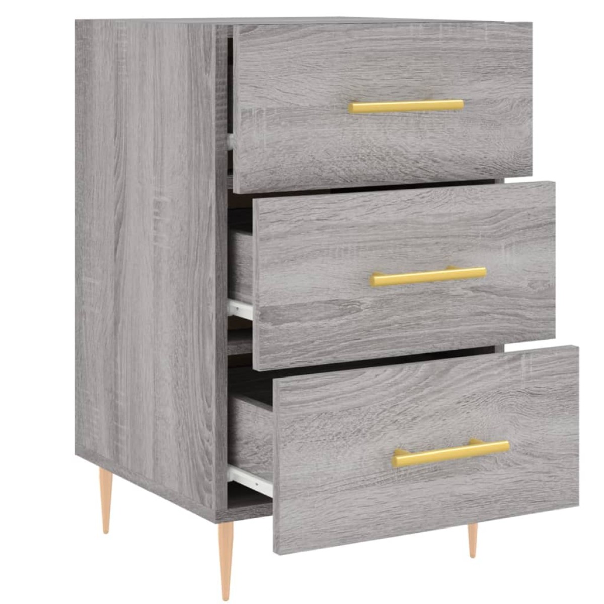 vidaXL Κομοδίνο Γκρι Sonoma 40 x 40 x 66 εκ. από Επεξεργασμένο Ξύλο