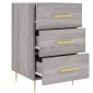vidaXL Κομοδίνο Γκρι Sonoma 40 x 40 x 66 εκ. από Επεξεργασμένο Ξύλο