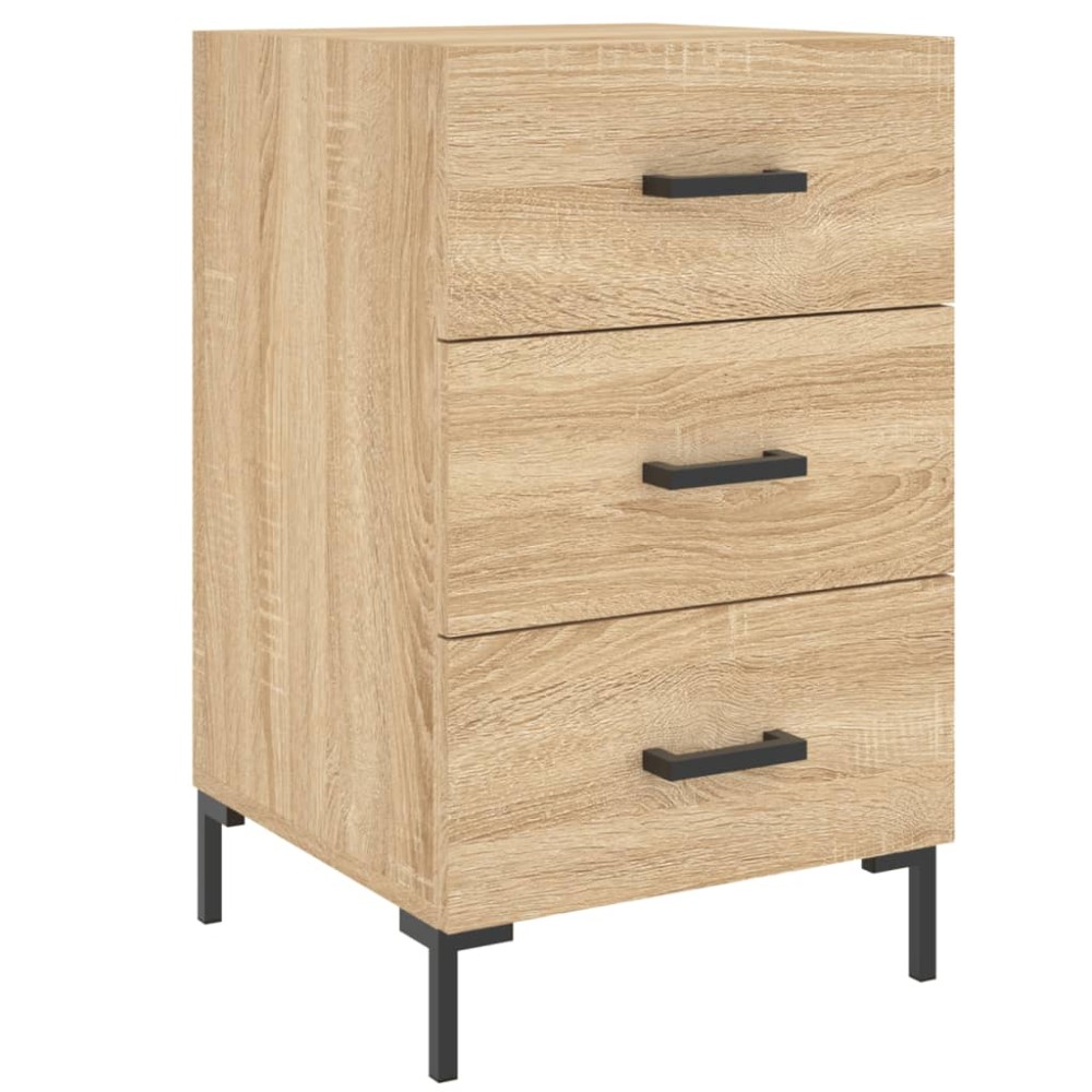 vidaXL Κομοδίνο Sonoma Δρυς 40 x 40 x 66 εκ. από Επεξεργασμένο Ξύλο