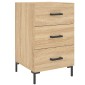 vidaXL Κομοδίνο Sonoma Δρυς 40 x 40 x 66 εκ. από Επεξεργασμένο Ξύλο
