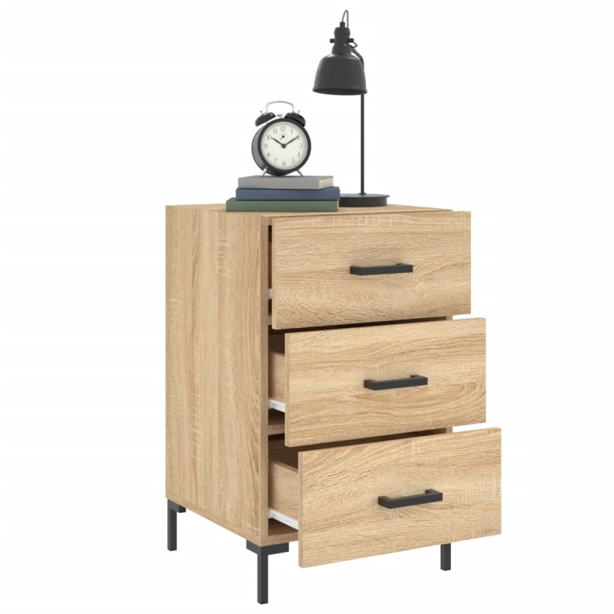 vidaXL Κομοδίνο Sonoma Δρυς 40 x 40 x 66 εκ. από Επεξεργασμένο Ξύλο