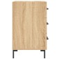 vidaXL Κομοδίνο Sonoma Δρυς 40 x 40 x 66 εκ. από Επεξεργασμένο Ξύλο