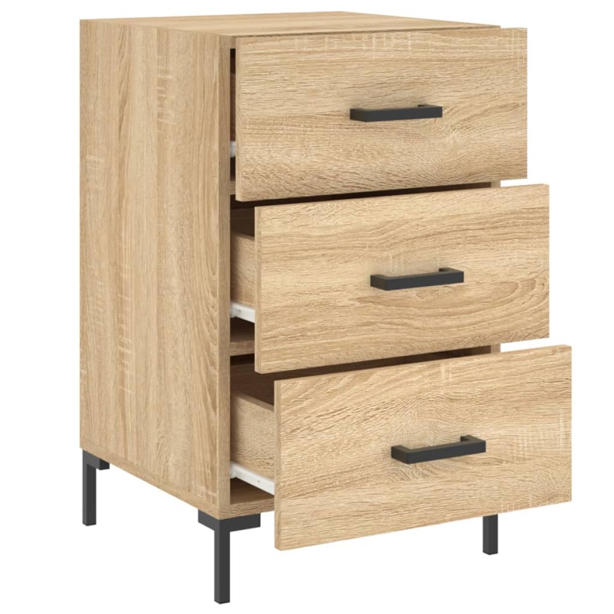vidaXL Κομοδίνο Sonoma Δρυς 40 x 40 x 66 εκ. από Επεξεργασμένο Ξύλο
