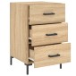 vidaXL Κομοδίνο Sonoma Δρυς 40 x 40 x 66 εκ. από Επεξεργασμένο Ξύλο