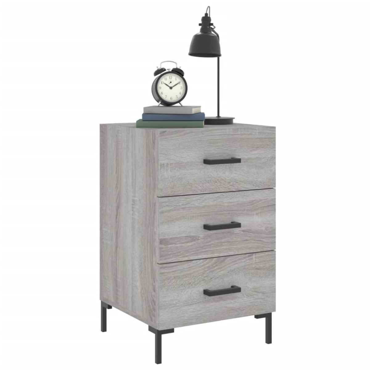 vidaXL Κομοδίνο Γκρι Sonoma 40 x 40 x 66 εκ. από Επεξεργασμένο Ξύλο