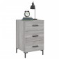 vidaXL Κομοδίνο Γκρι Sonoma 40 x 40 x 66 εκ. από Επεξεργασμένο Ξύλο