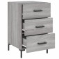 vidaXL Κομοδίνο Γκρι Sonoma 40 x 40 x 66 εκ. από Επεξεργασμένο Ξύλο