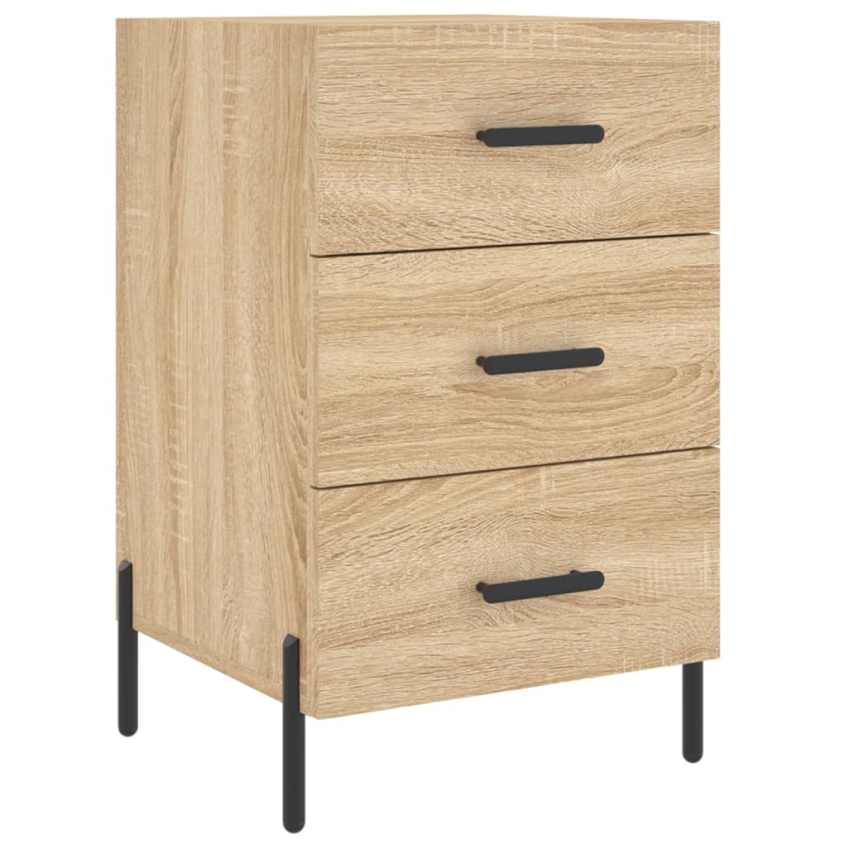 vidaXL Κομοδίνο Sonoma Δρυς 40 x 40 x 66 εκ. από Επεξεργασμένο Ξύλο