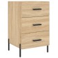 vidaXL Κομοδίνο Sonoma Δρυς 40 x 40 x 66 εκ. από Επεξεργασμένο Ξύλο