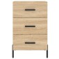 vidaXL Κομοδίνο Sonoma Δρυς 40 x 40 x 66 εκ. από Επεξεργασμένο Ξύλο