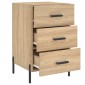 vidaXL Κομοδίνο Sonoma Δρυς 40 x 40 x 66 εκ. από Επεξεργασμένο Ξύλο