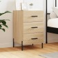 vidaXL Κομοδίνο Sonoma Δρυς 40 x 40 x 66 εκ. από Επεξεργασμένο Ξύλο