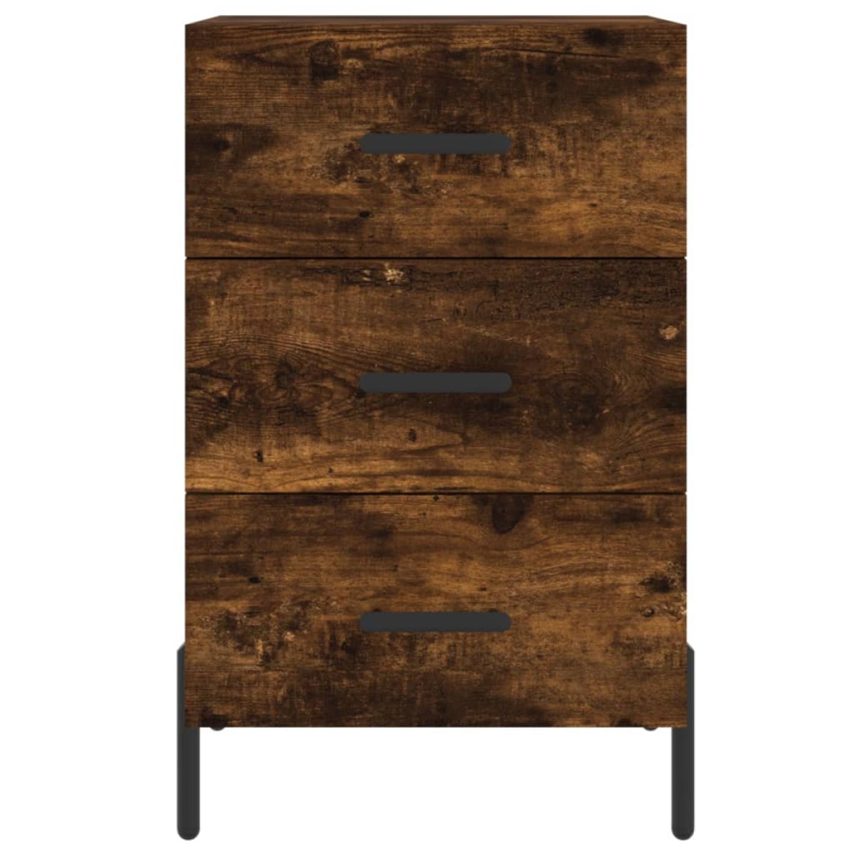 vidaXL Κομοδίνο Καπνιστή Δρυς 40 x 40 x 66 εκ. από Επεξεργασμένο Ξύλο