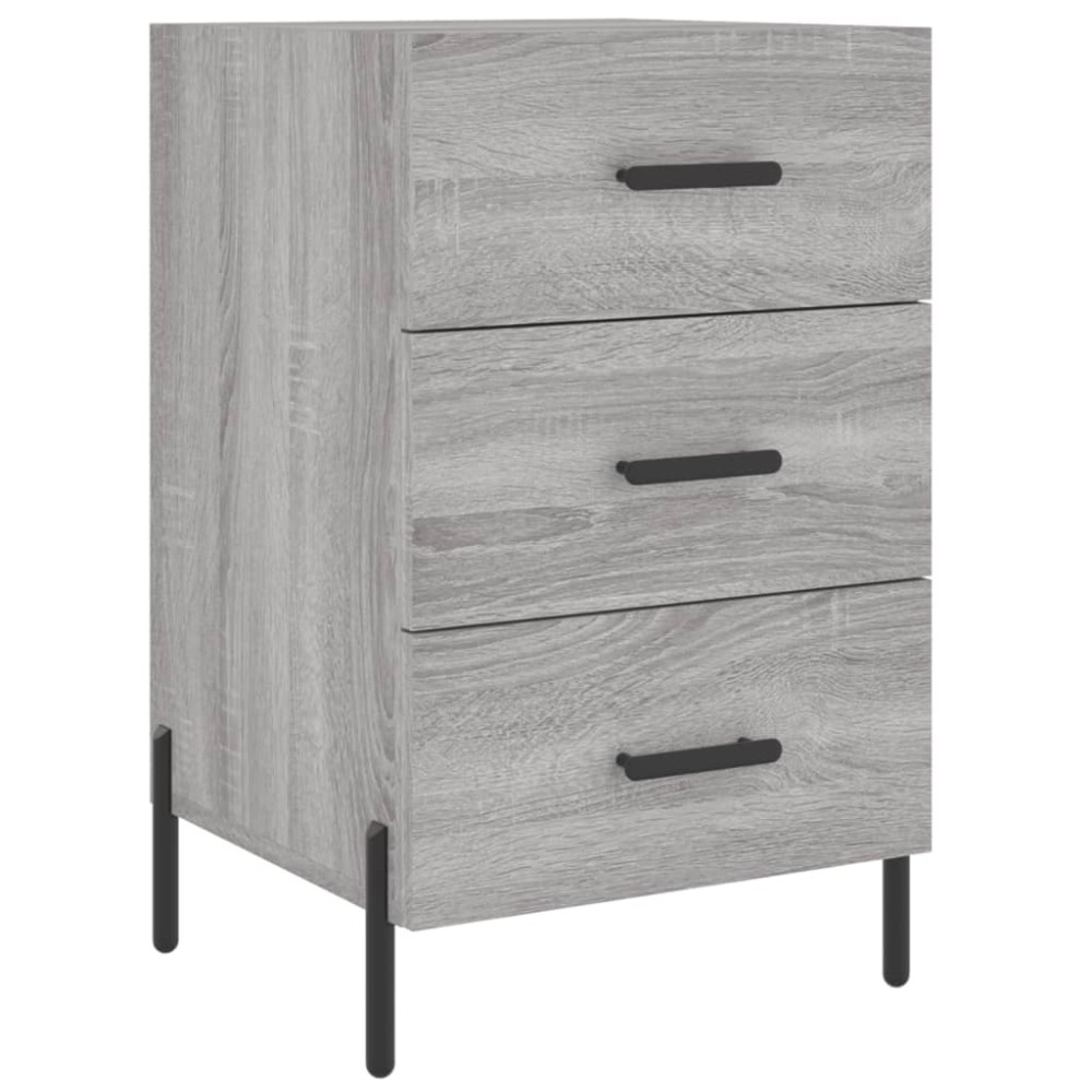 vidaXL Κομοδίνο Γκρι Sonoma 40 x 40 x 66 εκ. από Επεξεργασμένο Ξύλο