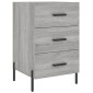 vidaXL Κομοδίνο Γκρι Sonoma 40 x 40 x 66 εκ. από Επεξεργασμένο Ξύλο