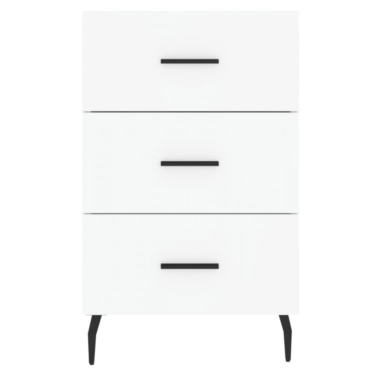 vidaXL Κομοδίνο Λευκό 40 x 40 x 66 εκ. από Επεξεργασμένο Ξύλο