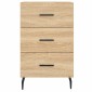vidaXL Κομοδίνο Sonoma Δρυς 40 x 40 x 66 εκ. από Επεξεργασμένο Ξύλο