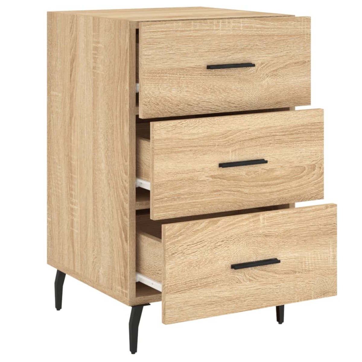 vidaXL Κομοδίνο Sonoma Δρυς 40 x 40 x 66 εκ. από Επεξεργασμένο Ξύλο