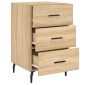 vidaXL Κομοδίνο Sonoma Δρυς 40 x 40 x 66 εκ. από Επεξεργασμένο Ξύλο