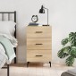 vidaXL Κομοδίνο Sonoma Δρυς 40 x 40 x 66 εκ. από Επεξεργασμένο Ξύλο